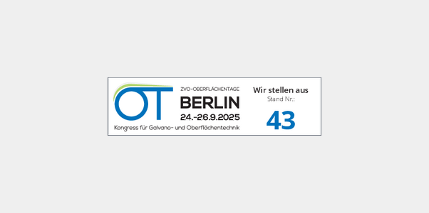 Besuchen Sie uns: ZVO-Oberflächentage 2025 in Berlin